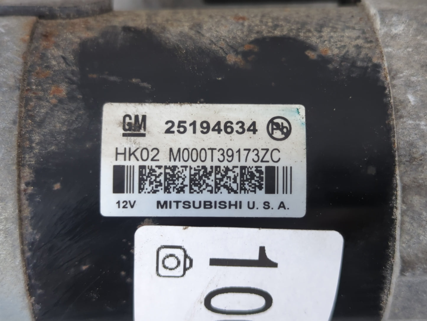 2013-2021 Chevrolet Trax Car Starter Motor Solenoid OEM P/N:M000T39173ZC 25194634 Fits OEM Used Auto Parts - Oemusedautopart