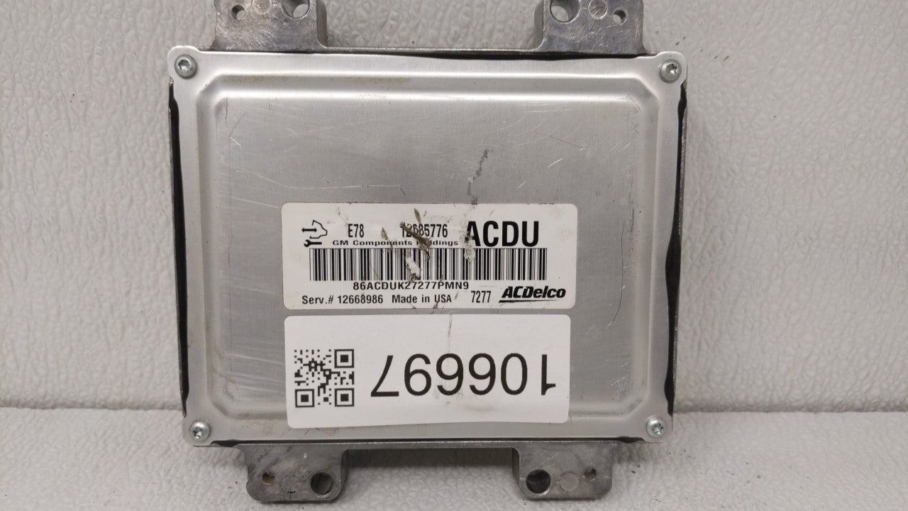 2017-2021 Chevrolet Trax PCM Engine Control Computer ECU ECM PCU OEM P/N:12679097 12670309 Fits Fits 2017 2018 2019 2020 202