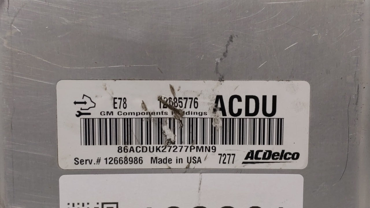 2017-2021 Chevrolet Trax PCM Engine Control Computer ECU ECM PCU OEM P/N:12679097 12670309 Fits Fits 2017 2018 2019 2020 202