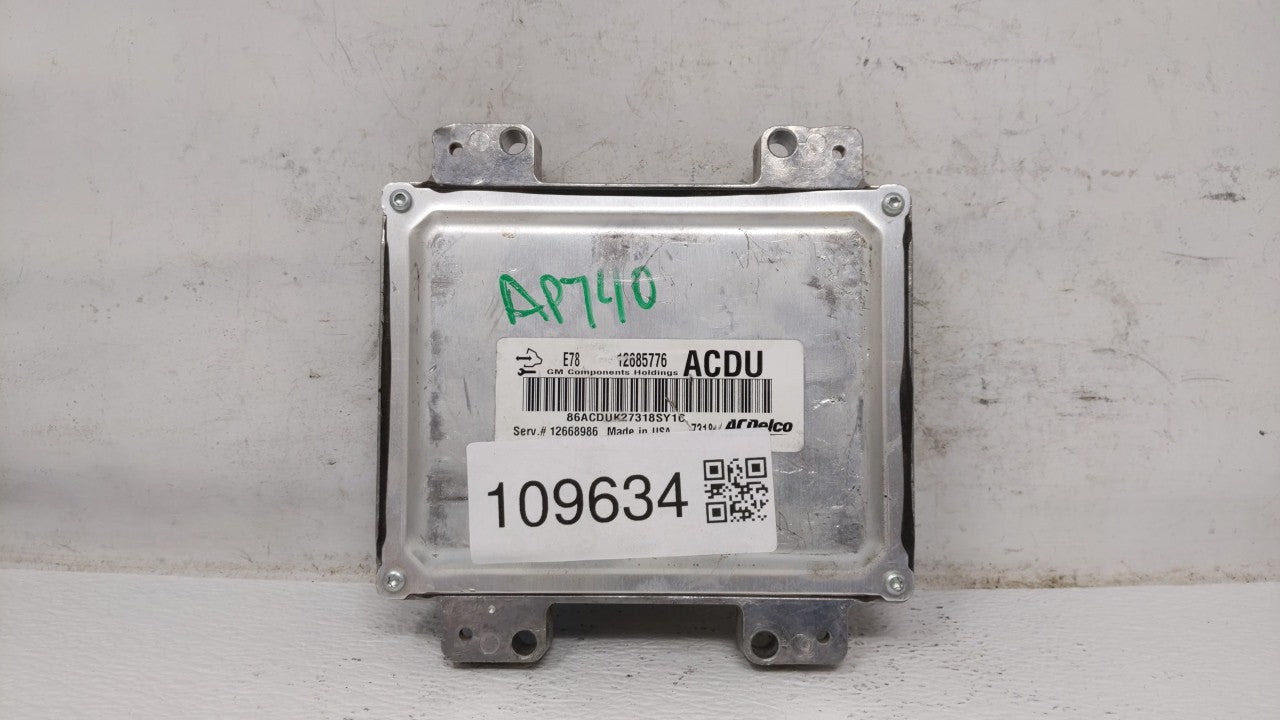 2017-2021 Chevrolet Trax PCM Engine Control Computer ECU ECM PCU OEM P/N:12679097 12670309 Fits Fits 2017 2018 2019 2020 202