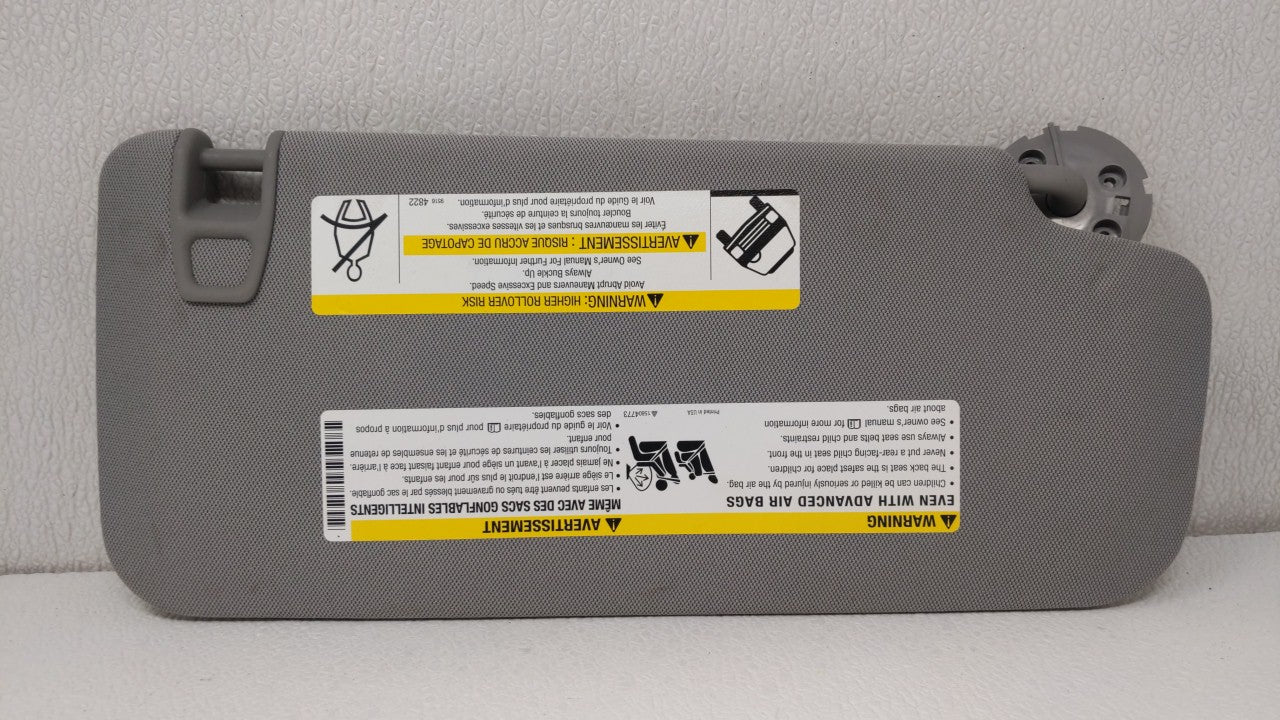 2017-2018 Chevrolet Trax Sun Visor Shade Replacement Driver Left Mirror Fits Fits 2017 2018 OEM Used Auto Parts - Oemusedaut