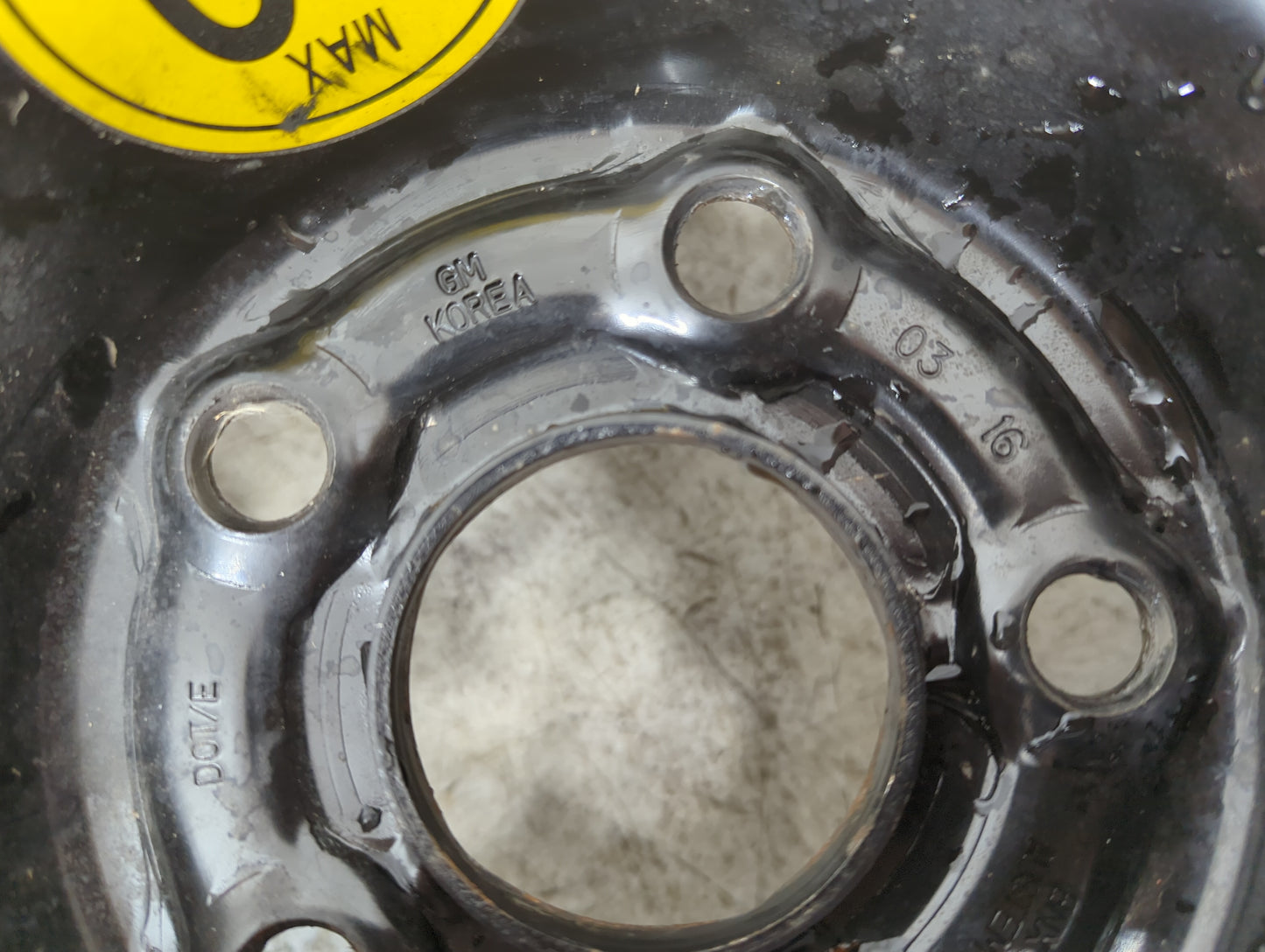 2013-2022 Chevrolet Trax Spare Donut Tire Wheel Rim Oem 1159218 - Oemusedautoparts1.com