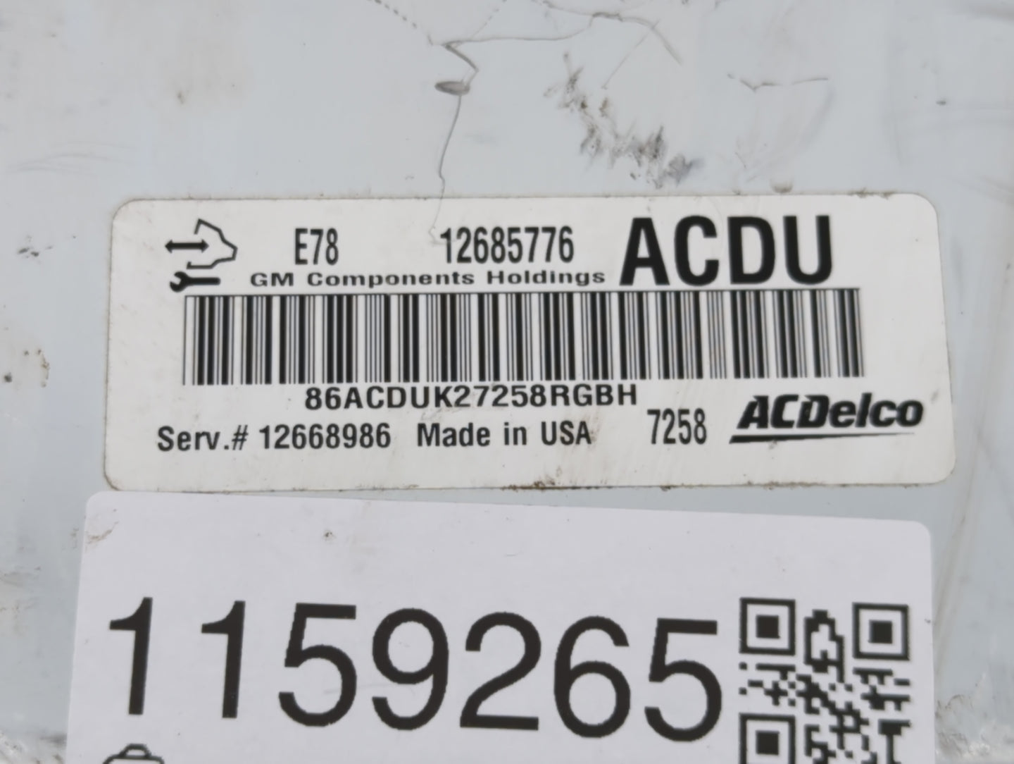 2017-2021 Chevrolet Trax PCM Engine Control Computer ECU ECM PCU OEM P/N:12685776 Fits Fits 2017 2018 2019 2020 2021 OEM Use