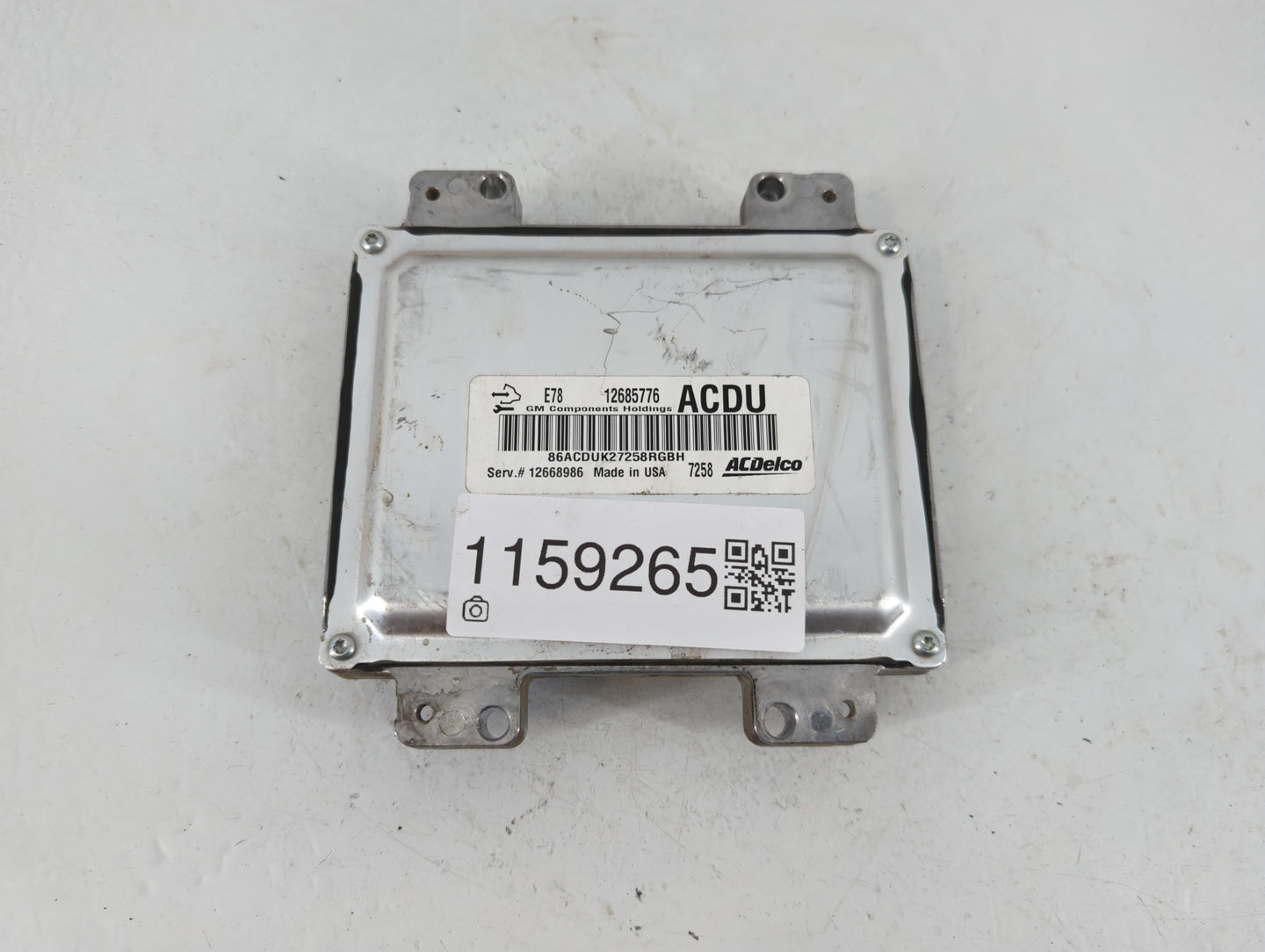 2017-2021 Chevrolet Trax PCM Engine Control Computer ECU ECM PCU OEM P/N:12685776 Fits Fits 2017 2018 2019 2020 2021 OEM Use