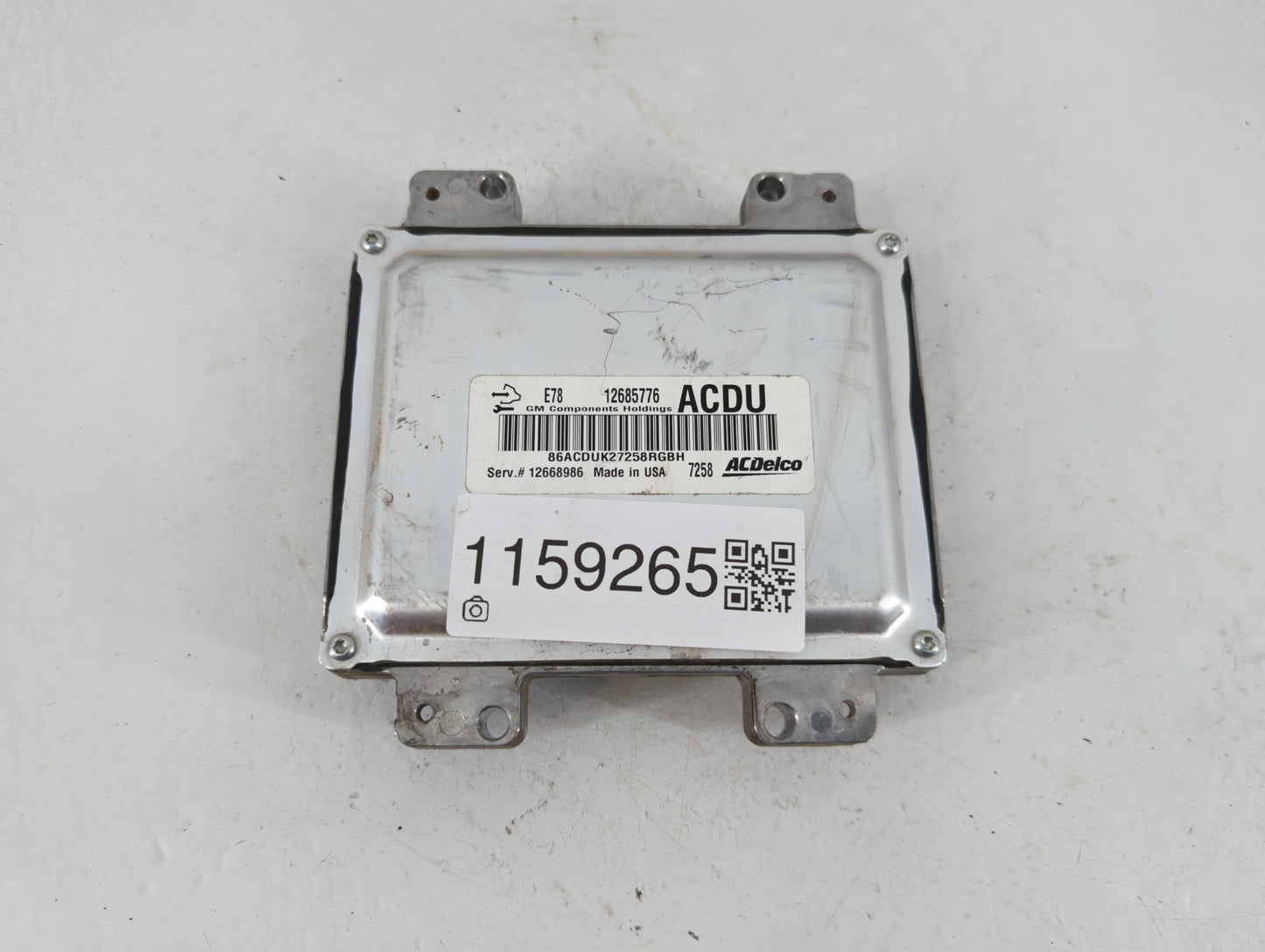 2017-2021 Chevrolet Trax PCM Engine Control Computer ECU ECM PCU OEM P/N:12685776 Fits Fits 2017 2018 2019 2020 2021 OEM Use