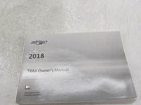 2018 Chevrolet Trax Owners Manual Book Guide P/N:84098807 OEM Used Auto Parts - Oemusedautoparts1.com