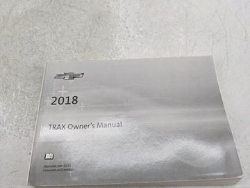 2018 Chevrolet Trax Owners Manual Book Guide P/N:84098807 OEM Used Auto Parts - Oemusedautoparts1.com