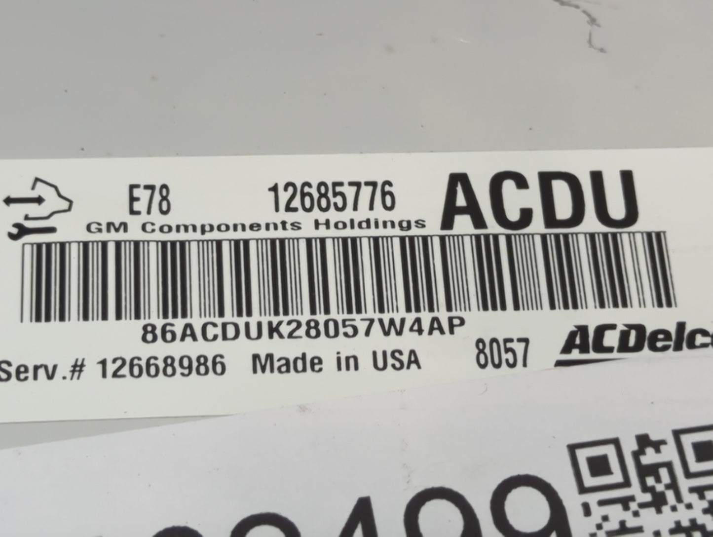 2017-2021 Chevrolet Trax PCM Engine Control Computer ECU ECM PCU OEM P/N:12685776 12668986 Fits Fits 2017 2018 2019 2020 202