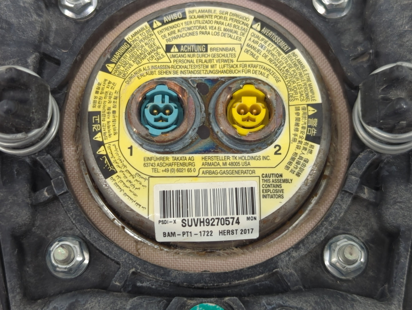 2018-2020 Chevrolet Trax Air Bag Driver Left Steering Wheel Mounted 1466056 - Oemusedautoparts1.com