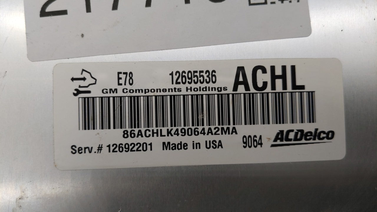 2017-2018 Chevrolet Trax PCM Engine Control Computer ECU ECM PCU OEM P/N:12668986 12679097, 12670309 Fits Fits 2017 2018 201