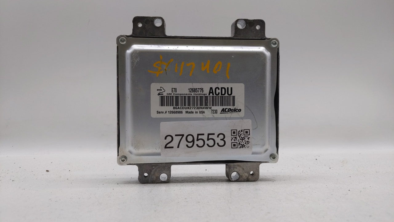 2017-2018 Chevrolet Trax PCM Engine Control Computer ECU ECM PCU OEM P/N:12668986 12695536, 12670309 Fits Fits 2017 2018 201