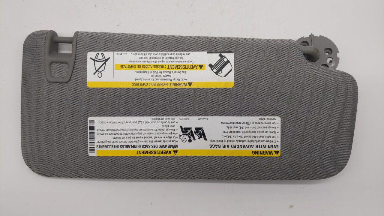 2017-2018 Chevrolet Trax Sun Visor Shade Replacement Driver Left Mirror Fits Fits 2017 2018 OEM Used Auto Parts - Oemusedaut