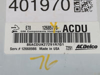 2017-2018 Chevrolet Trax PCM Engine Control Computer ECU ECM PCU OEM P/N:12692201 12679097, 12685776 Fits Fits 2017 2018 201