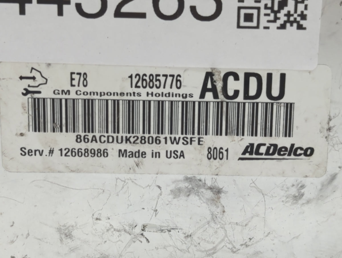 2017-2021 Chevrolet Trax PCM Engine Control Computer ECU ECM PCU OEM P/N:12668986 12670309, 12692201 Fits 2017 2018 2019 202
