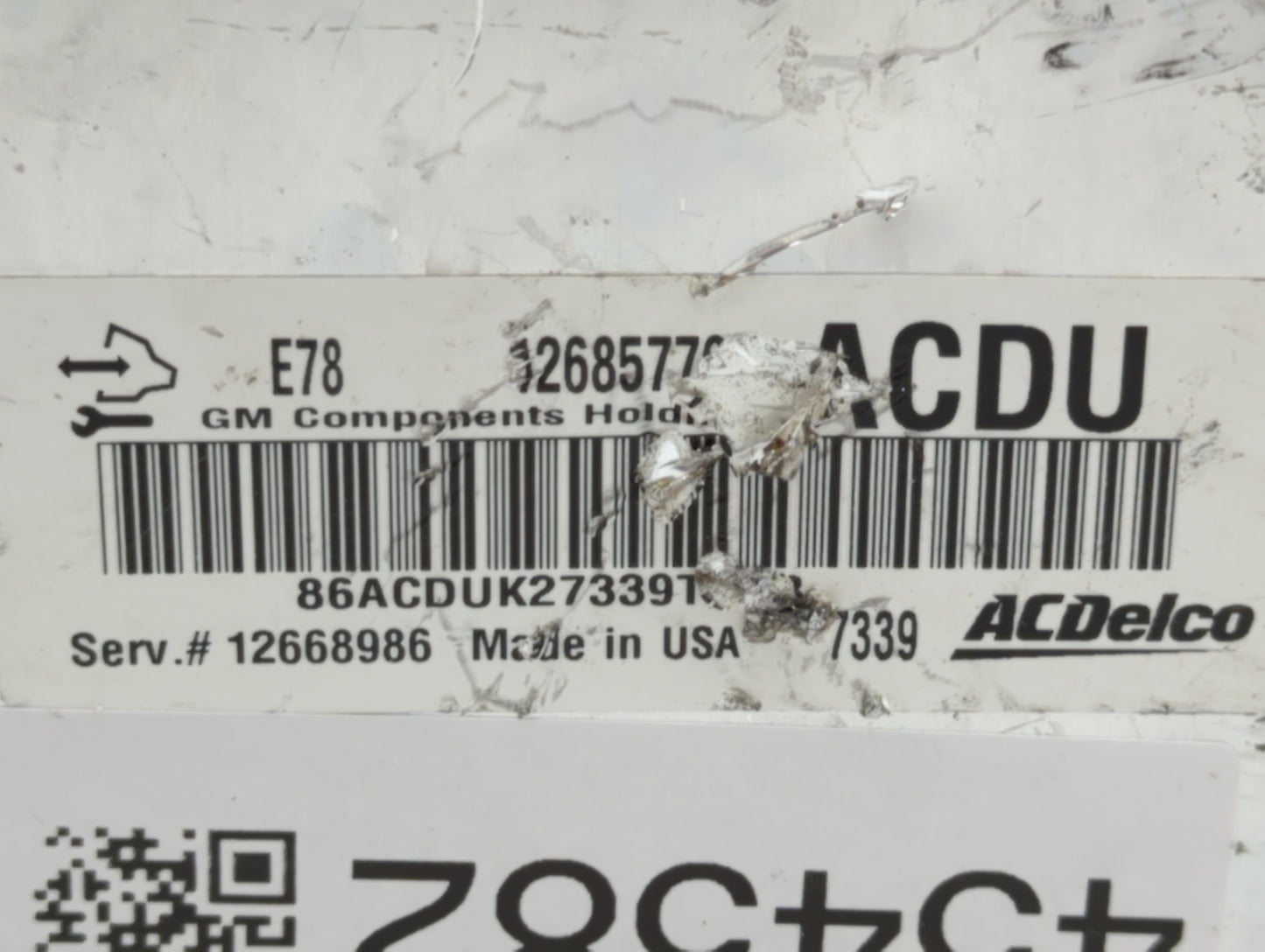 2017-2021 Chevrolet Trax PCM Engine Control Computer ECU ECM PCU OEM P/N:12695536 12668986 Fits Fits 2017 2018 2019 2020 202