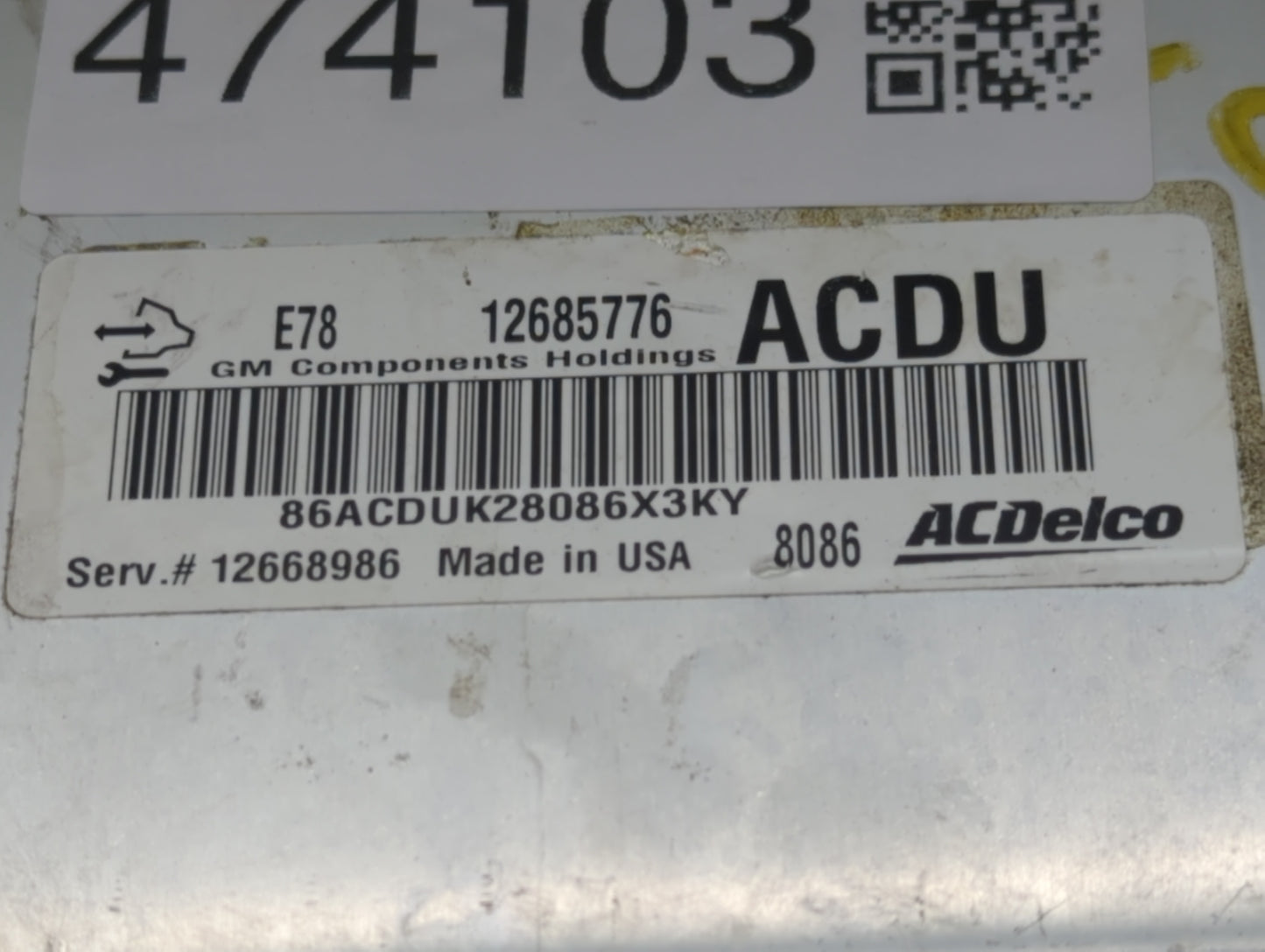 2017-2021 Chevrolet Trax PCM Engine Control Computer ECU ECM PCU OEM P/N:12668986 12685776 Fits Fits 2017 2018 2019 2020 202
