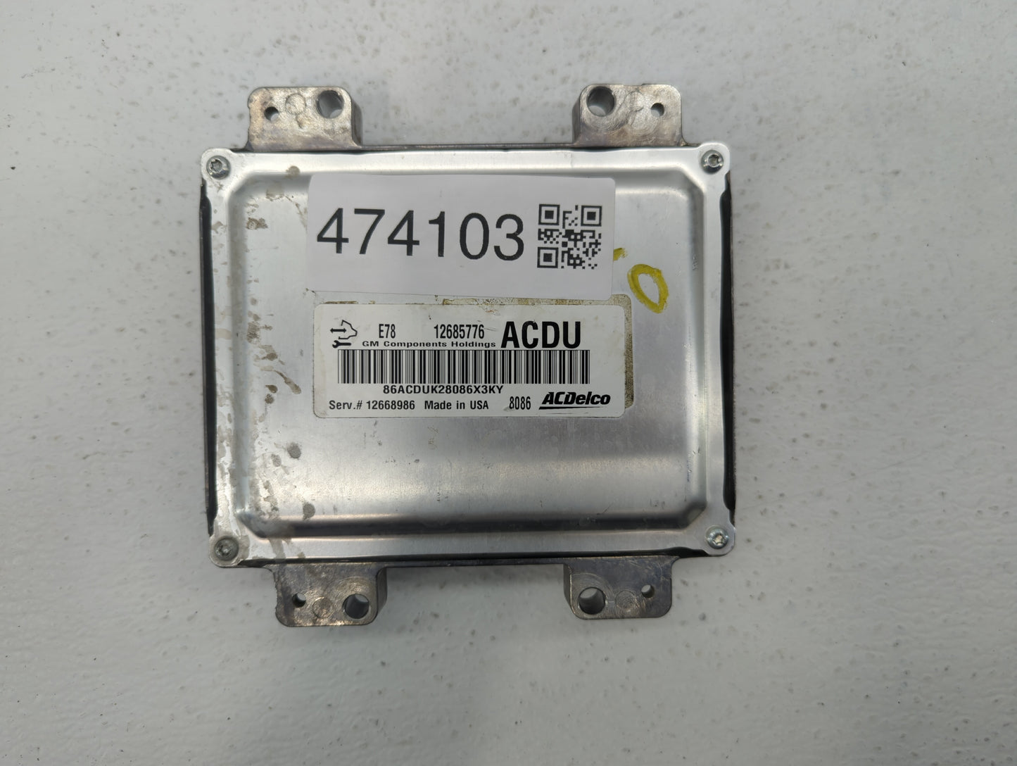 2017-2021 Chevrolet Trax PCM Engine Control Computer ECU ECM PCU OEM P/N:12668986 12685776 Fits Fits 2017 2018 2019 2020 202