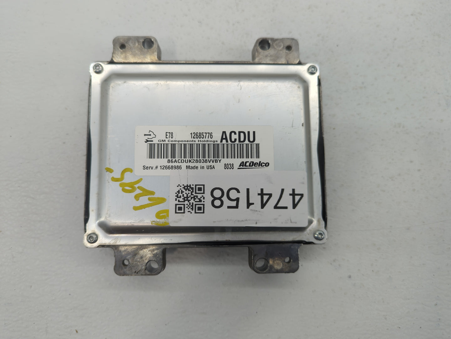2017-2021 Chevrolet Trax PCM Engine Control Computer ECU ECM PCU OEM P/N:12668986 12685776 Fits Fits 2017 2018 2019 2020 202