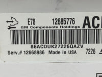 2017-2021 Chevrolet Trax PCM Engine Control Computer ECU ECM PCU OEM P/N:12668986 12685776 Fits Fits 2017 2018 2019 2020 202