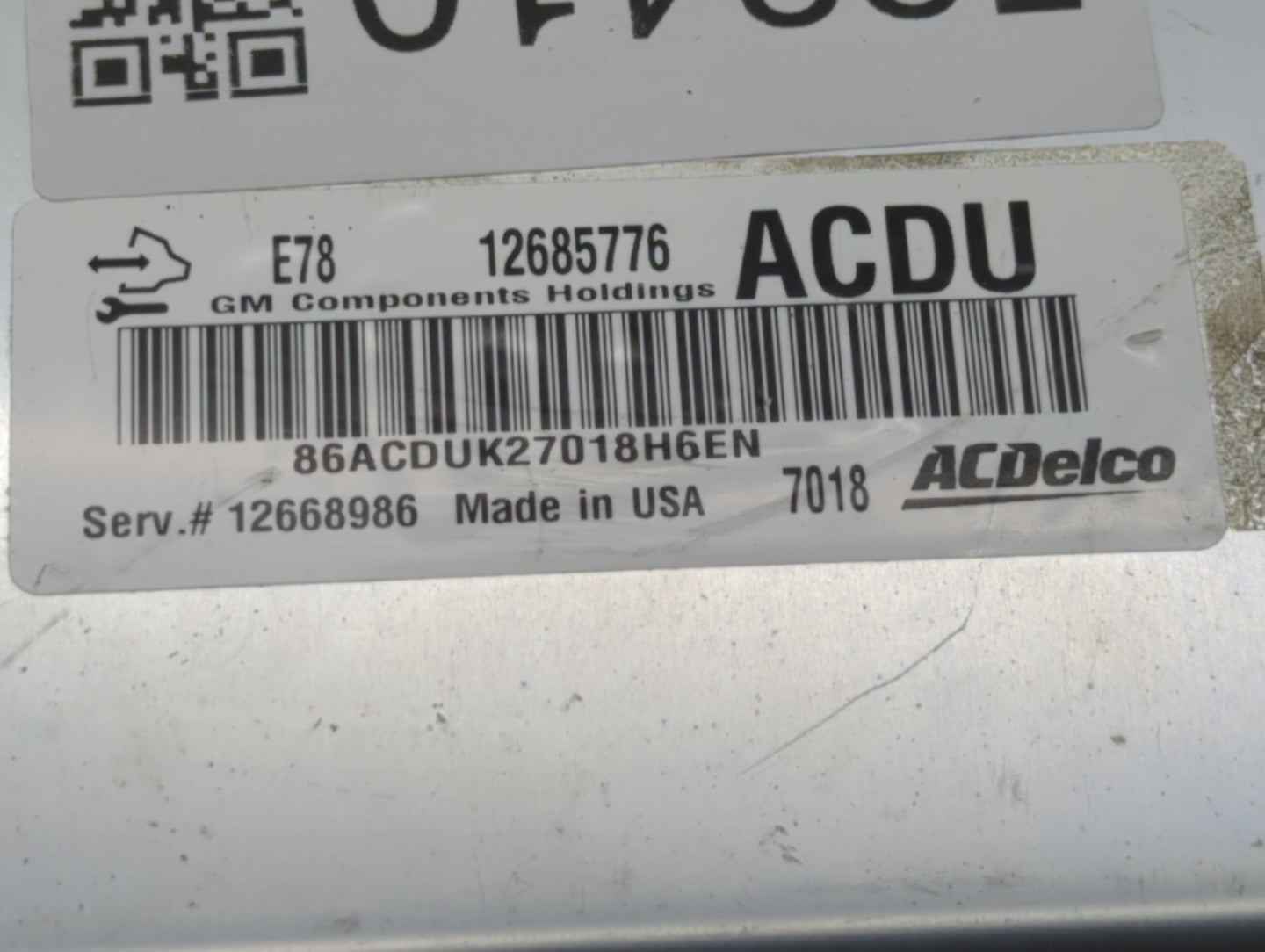 2017-2021 Chevrolet Trax PCM Engine Control Computer ECU ECM PCU OEM P/N:12685776 Fits Fits 2017 2018 2019 2020 2021 OEM Use