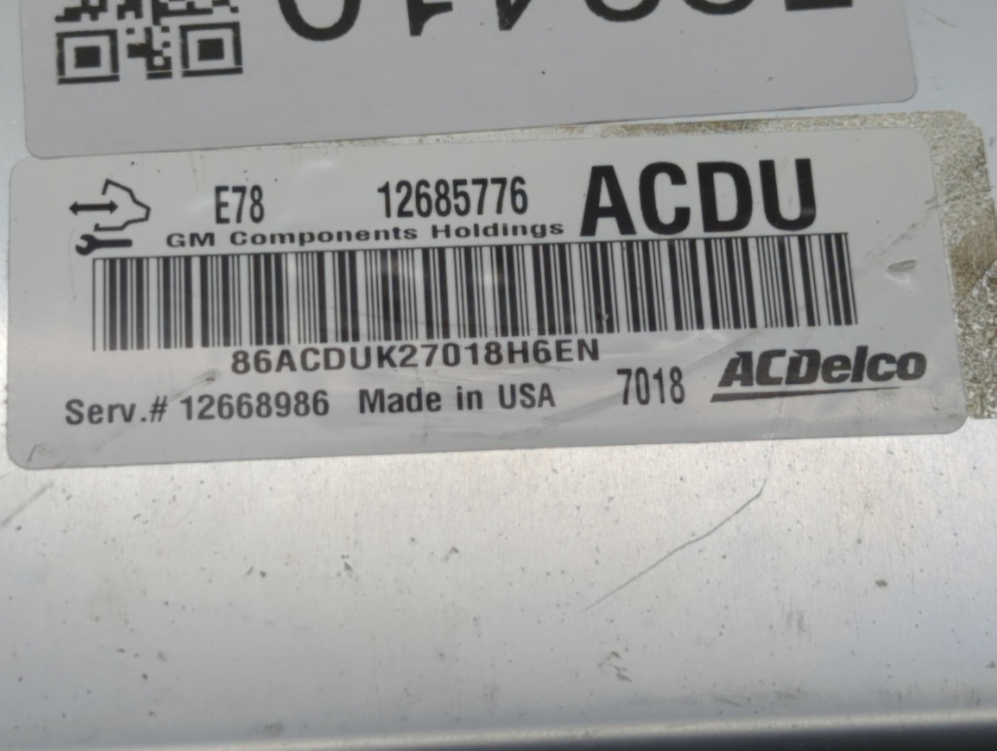 2017-2021 Chevrolet Trax PCM Engine Control Computer ECU ECM PCU OEM P/N:12685776 Fits Fits 2017 2018 2019 2020 2021 OEM Use