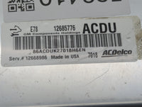 2017-2021 Chevrolet Trax PCM Engine Control Computer ECU ECM PCU OEM P/N:12685776 Fits Fits 2017 2018 2019 2020 2021 OEM Use