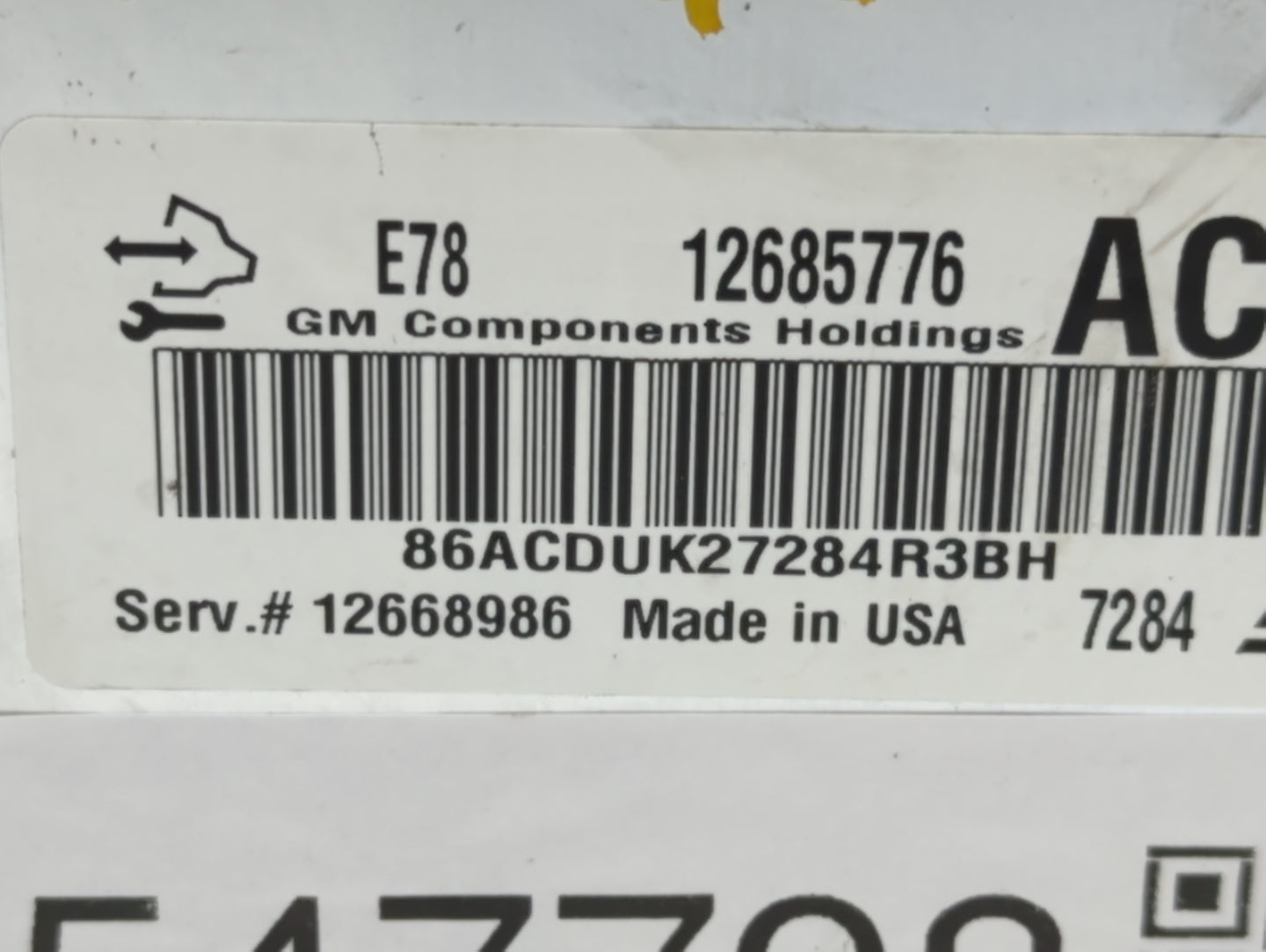2017-2021 Chevrolet Trax PCM Engine Control Computer ECU ECM PCU OEM P/N:12685776 Fits Fits 2017 2018 2019 2020 2021 OEM Use