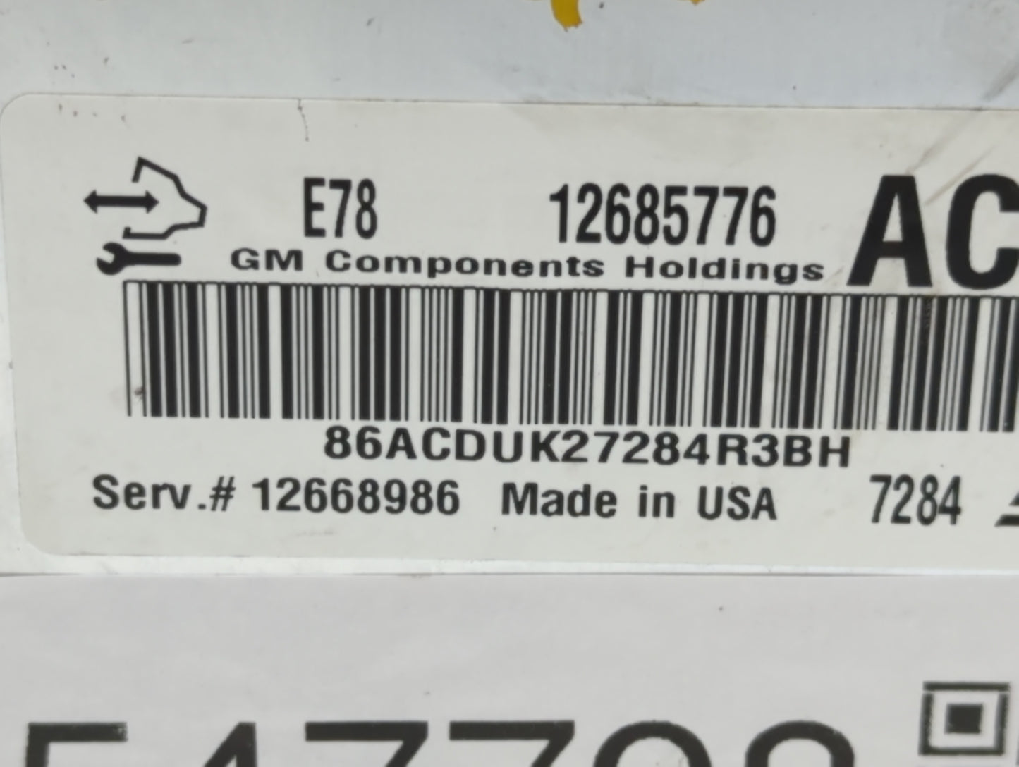 2017-2021 Chevrolet Trax PCM Engine Control Computer ECU ECM PCU OEM P/N:12685776 Fits Fits 2017 2018 2019 2020 2021 OEM Use