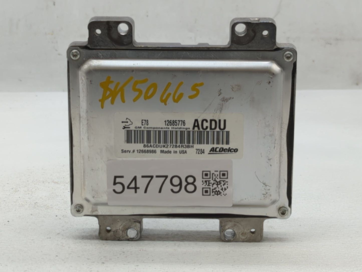 2017-2021 Chevrolet Trax PCM Engine Control Computer ECU ECM PCU OEM P/N:12685776 Fits Fits 2017 2018 2019 2020 2021 OEM Use