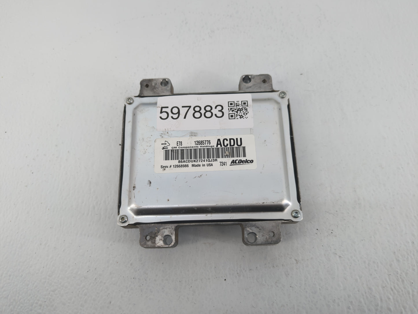 2017-2021 Chevrolet Trax PCM Engine Control Computer ECU ECM PCU OEM P/N:12685776 Fits Fits 2017 2018 2019 2020 2021 OEM Use