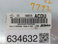 2017-2021 Chevrolet Trax PCM Engine Control Computer ECU ECM PCU OEM P/N:12685776 12668986 Fits Fits 2017 2018 2019 2020 202