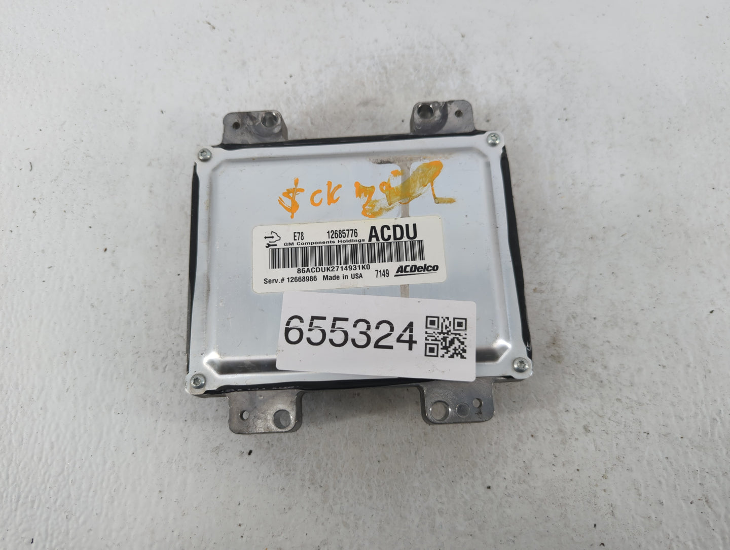 2017-2021 Chevrolet Trax PCM Engine Control Computer ECU ECM PCU OEM P/N:E78 12685776 Fits Fits 2017 2018 2019 2020 2021 OEM