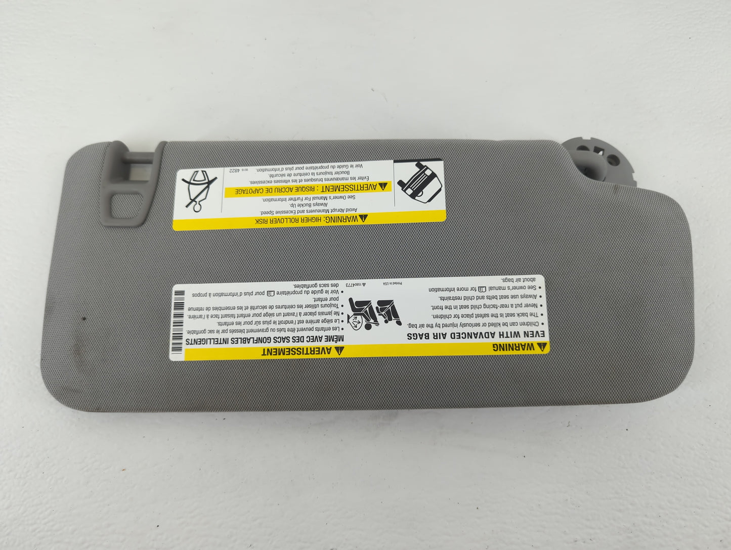 2017-2021 Chevrolet Trax Sun Visor Shade Replacement Driver Left Mirror Fits Fits 2017 2018 2019 2020 2021 OEM Used Auto Par