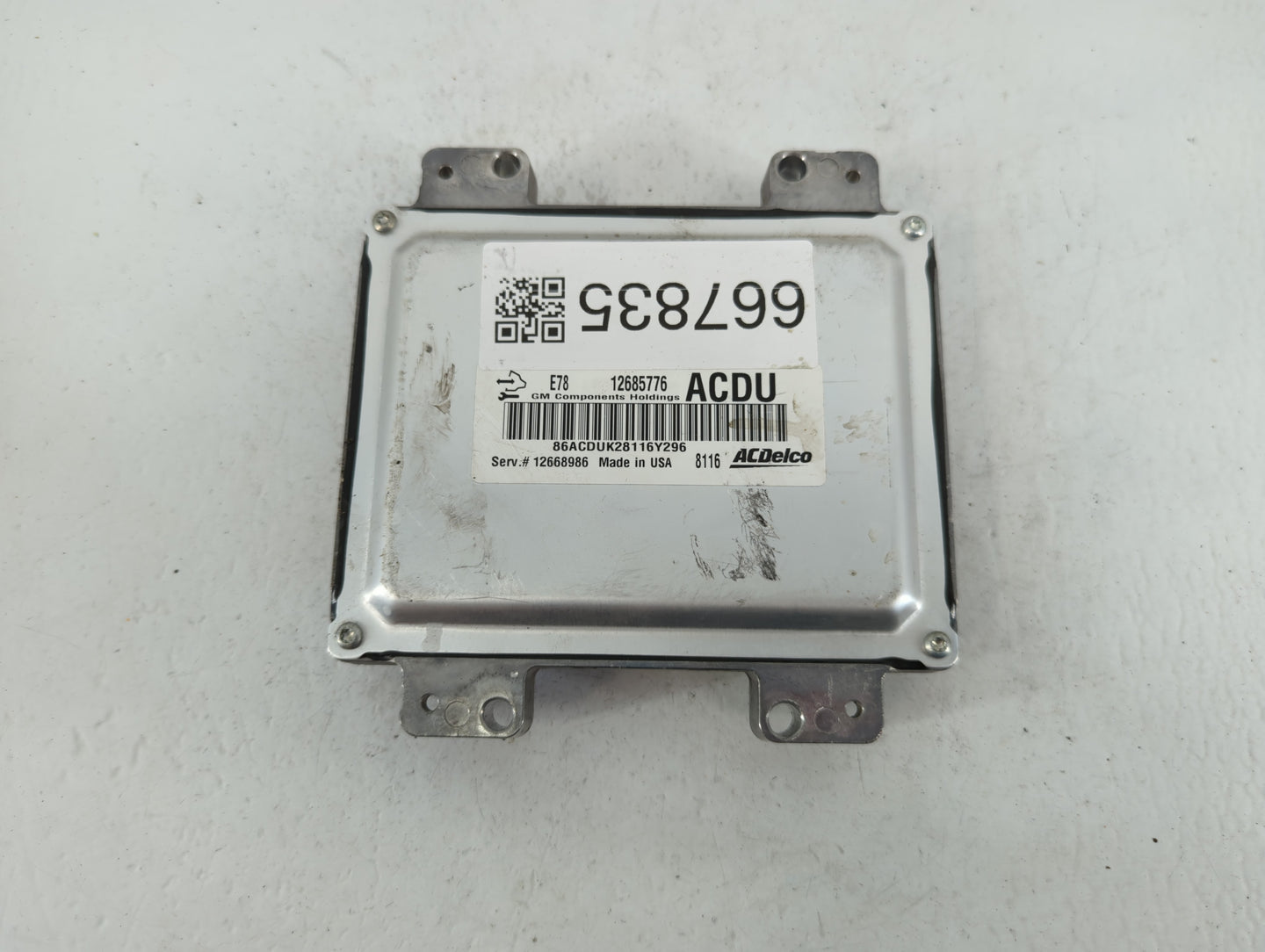 2017-2021 Chevrolet Trax PCM Engine Control Computer ECU ECM PCU OEM P/N:12668986 12685776 Fits Fits 2017 2018 2019 2020 202