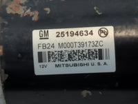 2013-2021 Chevrolet Trax Car Starter Motor Solenoid OEM P/N:25194634 Fits OEM Used Auto Parts - Oemusedautoparts1.com