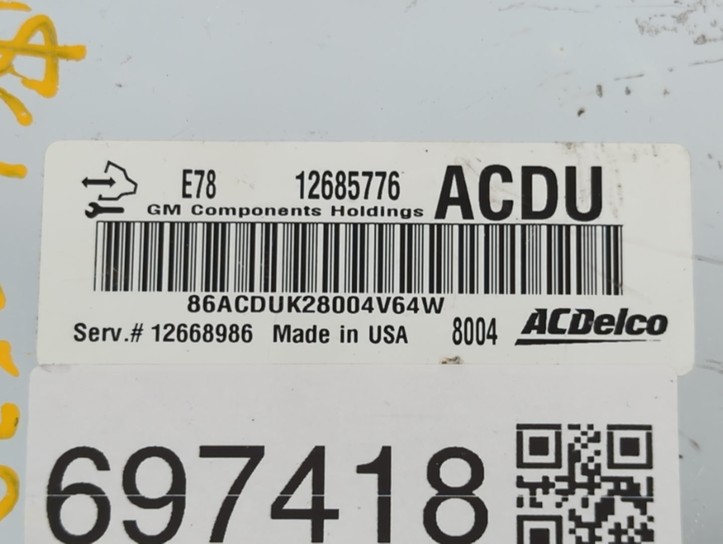2017-2021 Chevrolet Trax PCM Engine Control Computer ECU ECM PCU OEM P/N:12668986 12685776 Fits Fits 2017 2018 2019 2020 202