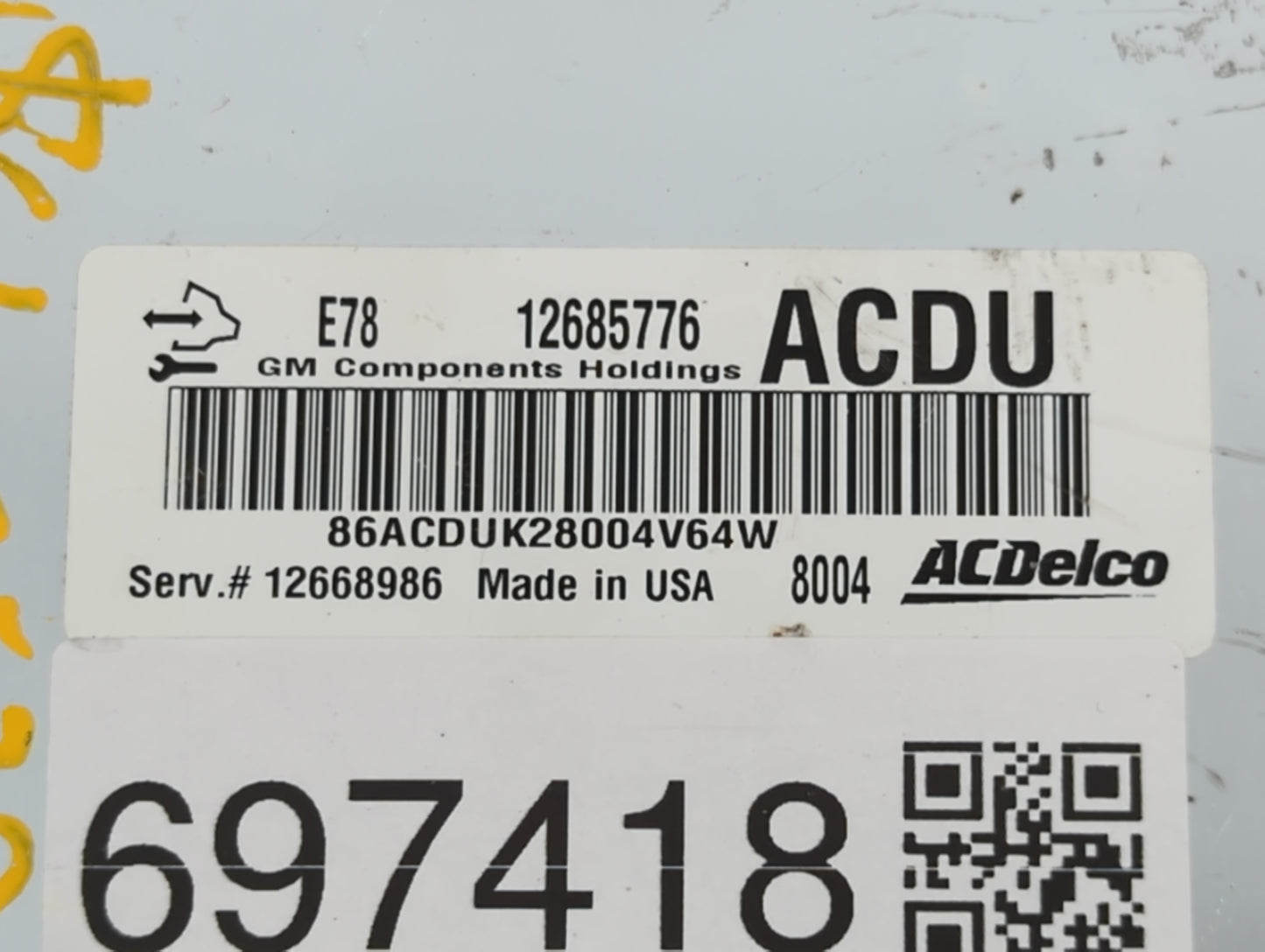 2017-2021 Chevrolet Trax PCM Engine Control Computer ECU ECM PCU OEM P/N:12668986 12685776 Fits Fits 2017 2018 2019 2020 202