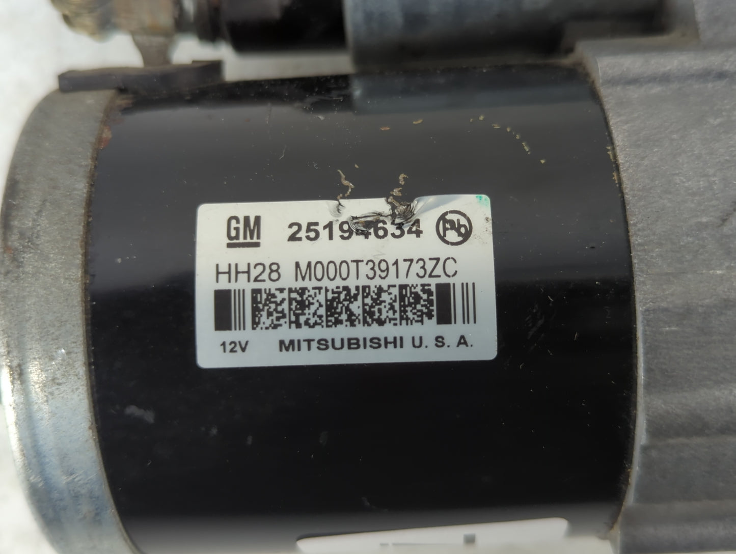 2013-2021 Chevrolet Trax Car Starter Motor Solenoid OEM P/N:M000T39173ZC 25194634 Fits OEM Used Auto Parts - Oemusedautopart