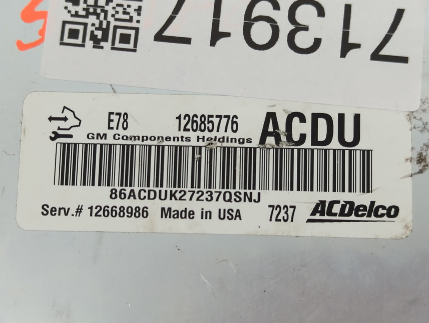 2017-2021 Chevrolet Trax PCM Engine Control Computer ECU ECM PCU OEM P/N:12668986 12685776 Fits Fits 2017 2018 2019 2020 202