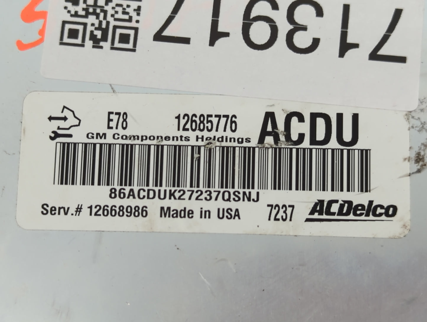 2017-2021 Chevrolet Trax PCM Engine Control Computer ECU ECM PCU OEM P/N:12668986 12685776 Fits Fits 2017 2018 2019 2020 202