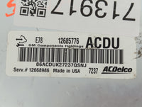 2017-2021 Chevrolet Trax PCM Engine Control Computer ECU ECM PCU OEM P/N:12668986 12685776 Fits Fits 2017 2018 2019 2020 202