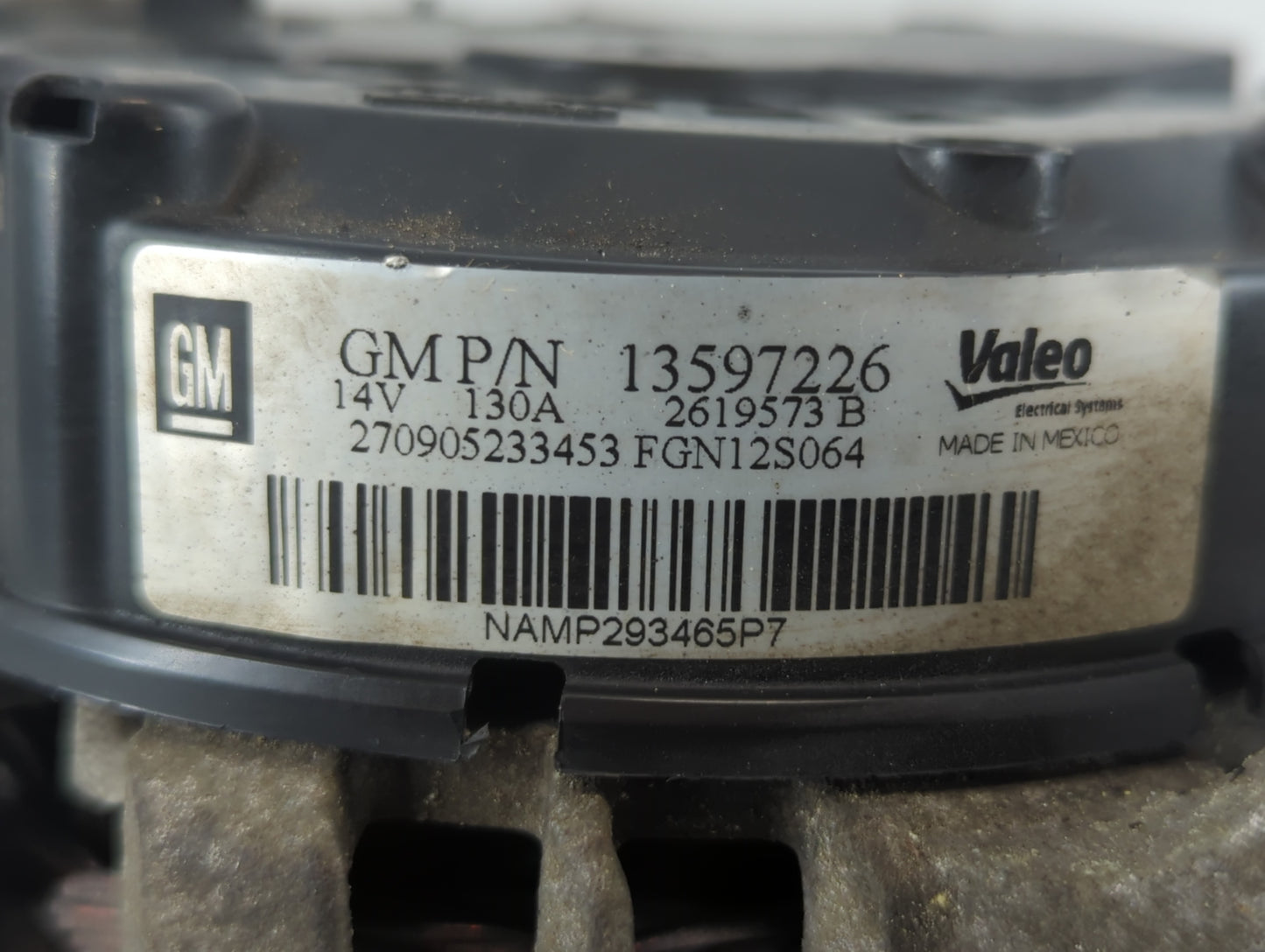 2013-2021 Chevrolet Trax Alternator Replacement Generator Charging Assembly Engine OEM P/N:2619573 B 13597226 Fits OEM Used 