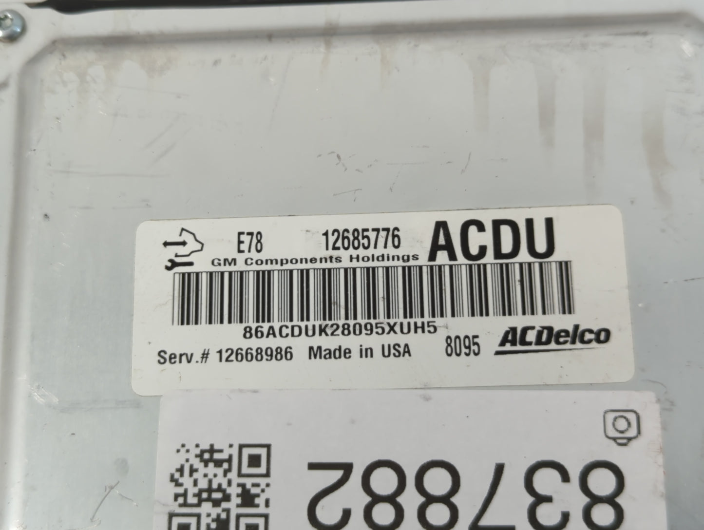 2017-2021 Chevrolet Trax PCM Engine Control Computer ECU ECM PCU OEM P/N:E78 12685776 12685776 Fits Fits 2017 2018 2019 2020