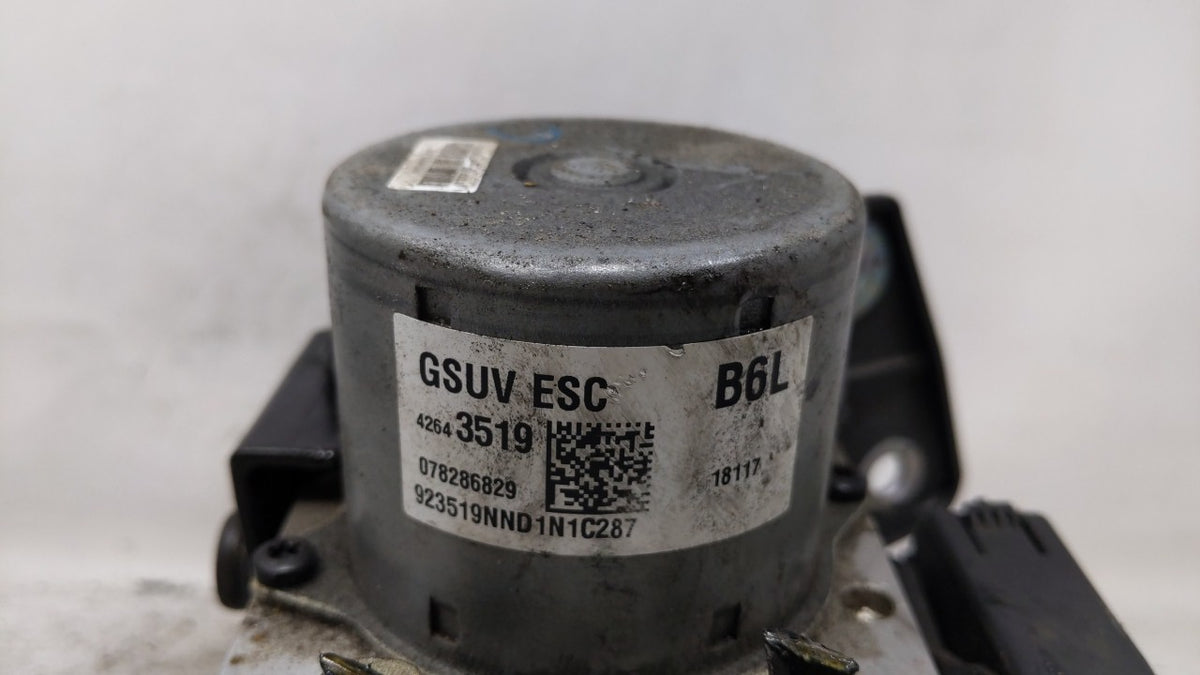 2017-2020 Chevrolet Trax Anti-Lock Brake ABS Pump Module Actuator OEM P/N:42643519 Fits Fits 2017 2018 2019 2020 OEM Used Au