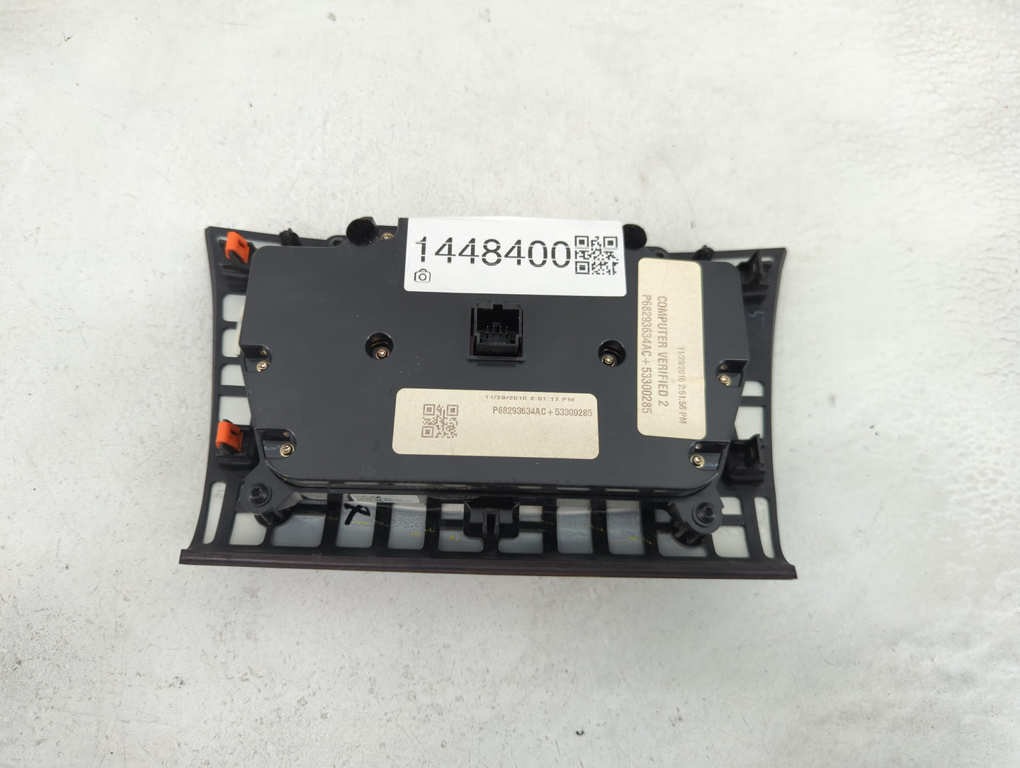 2017-2022 Chrysler 300 Climate Control Module Temperature AC/Heater Replacement P/N:P68293634AC 53300285 Fits OEM Used Auto 