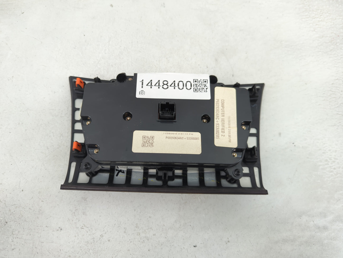 2017-2022 Chrysler 300 Climate Control Module Temperature AC/Heater Replacement P/N:P68293634AC 53300285 Fits OEM Used Auto 