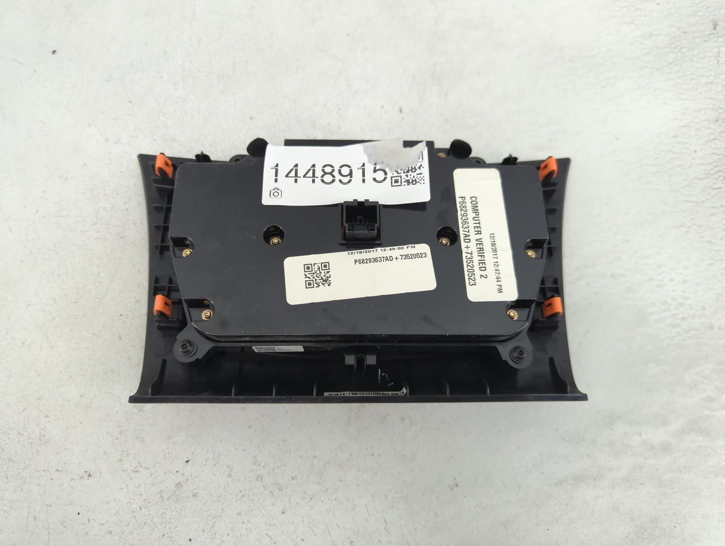 2017-2022 Chrysler 300 Climate Control Module Temperature AC/Heater Replacement P/N:P68293637AD 73520523 Fits OEM Used Auto 