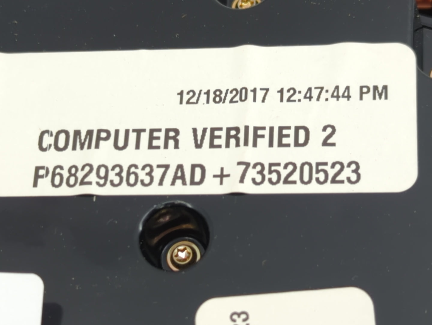 2017-2022 Chrysler 300 Climate Control Module Temperature AC/Heater Replacement P/N:P68293637AD 73520523 Fits OEM Used Auto 