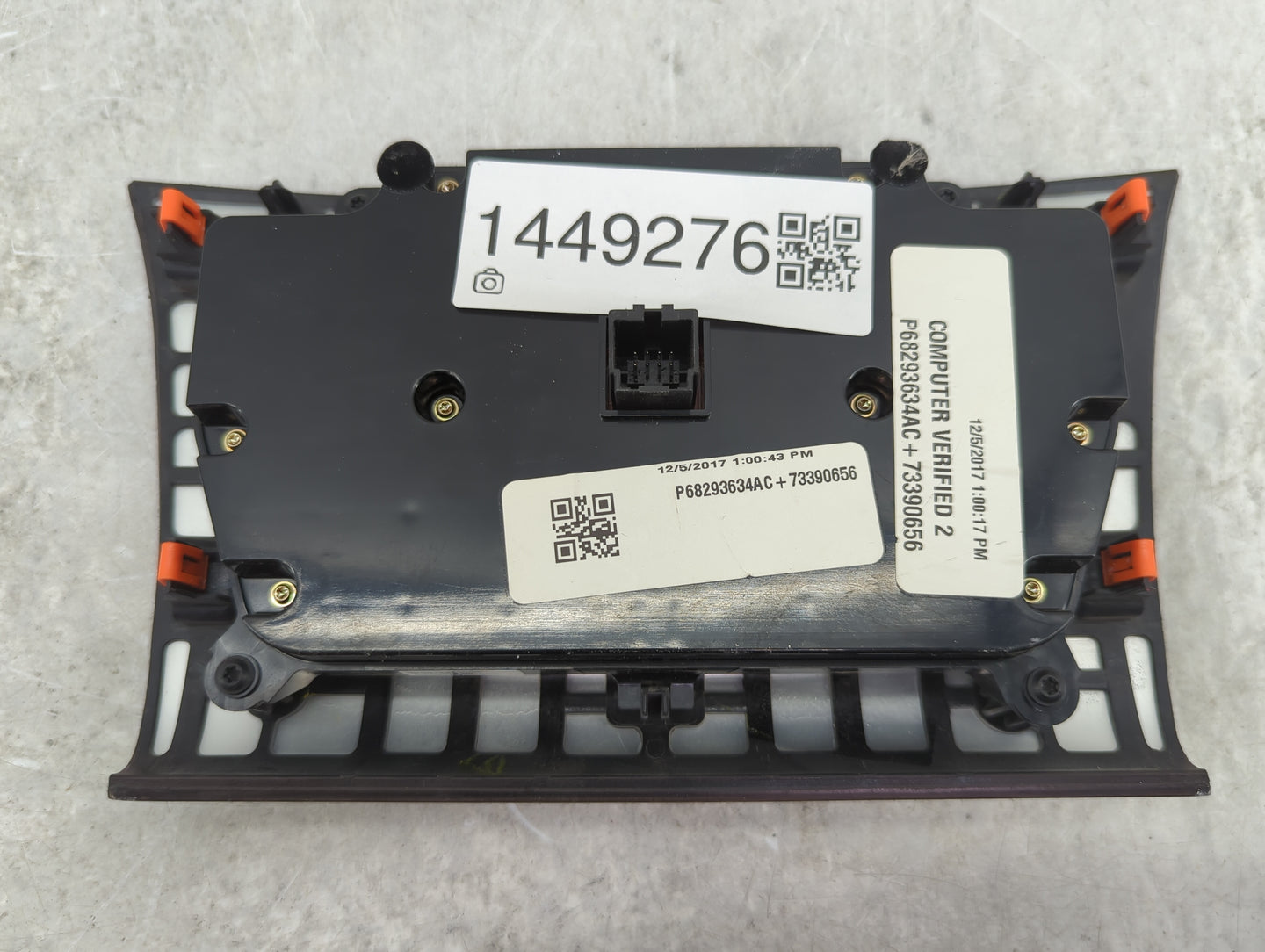 2017-2022 Chrysler 300 Climate Control Module Temperature AC/Heater Replacement P/N:P68293635AC 53221324 Fits OEM Used Auto 
