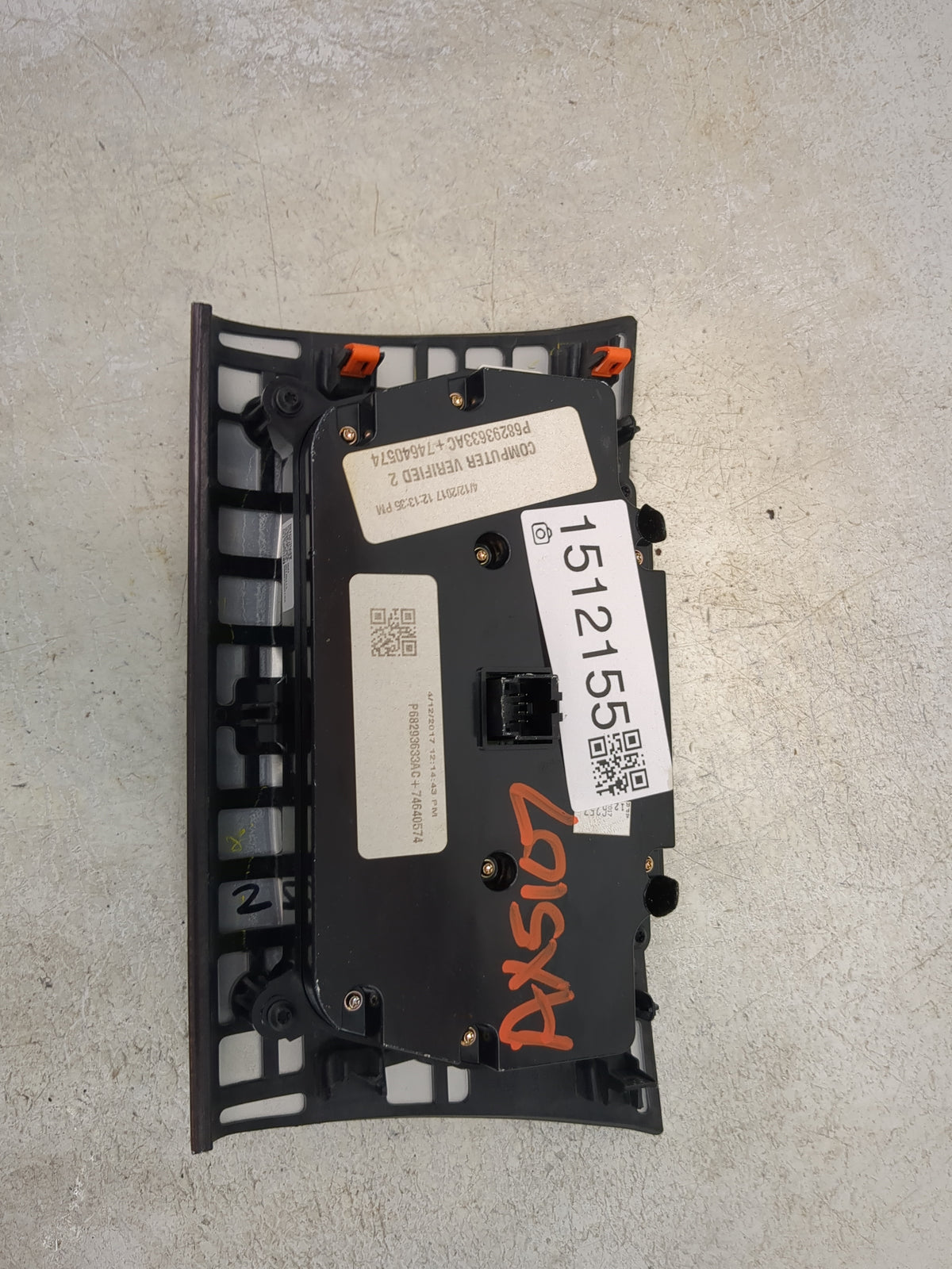 2015-2016 Chrysler 300 Climate Control Module Temperature AC/Heater Replacement P/N:P68293633AC 74640574 Fits Fits 2015 2016